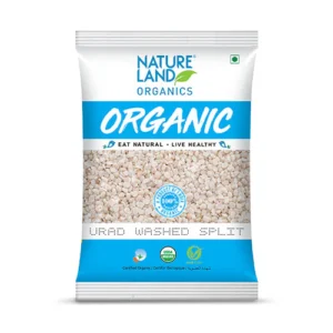 Natureland Organic Urad Washed Split 500 Gm