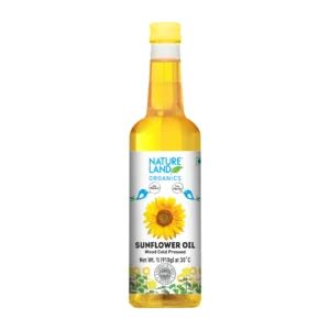 Natureland Organic Wood Cold Pressed Sunflower Oil 1 Ltr